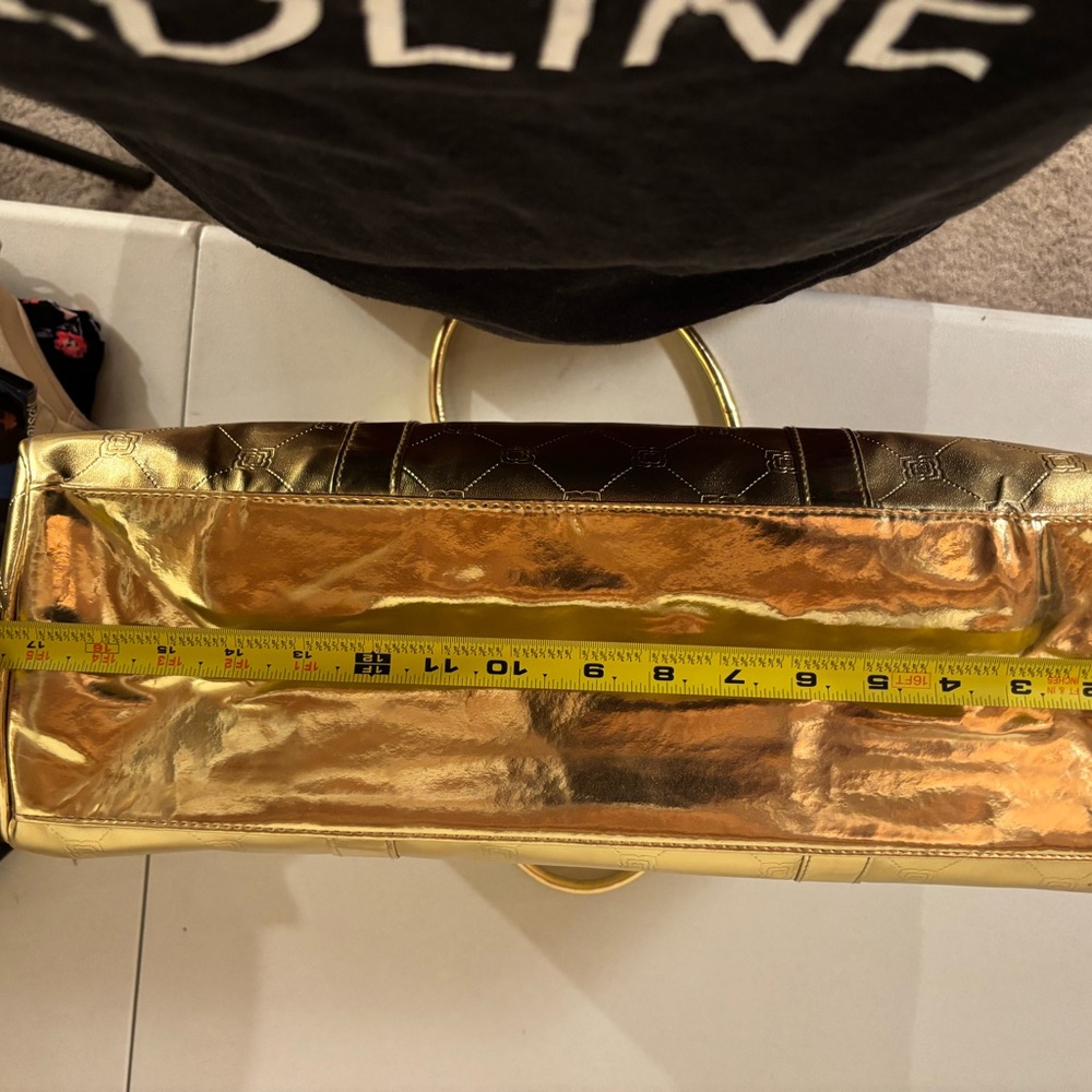 BCBGMaxAzria Shimmering Gold Tote Bag - Picture 6 of 8